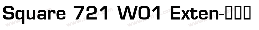 Square 721 W01 Exten字体转换
